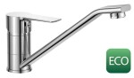 Bruckner - BARON ECO 6 l/min, stojánková dřezová baterie, 186, otočné ramínko, chrom 612.050.12