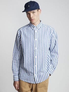 Element BOLD blue stripes pánská košile s dlouhým rukávem - M