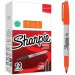 Sharpie Fine oranžová / Popisovač permanentní / kulatý hrot F / 12ks (2229135)