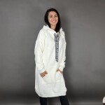 HOSH Pletené šaty EVELYN s kapucí Barva: Černá