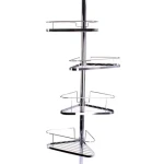 MSV FREESTAND teleskopická rohová police do sprchy bez vrtání chromovaná ocel (3700703955160)