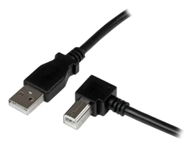 StarTech kabel USB-A - USB-B lomený černá / Kabel / 3 m (USBAB3MR)