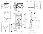 GEBERIT - Duofix Set předstěnové instalace, klozetu a sedátka Ideal Standard Tesi, tlačítka Sigma50, Rimless, SoftClose, alpská bílá 111.300.00.5 NE8