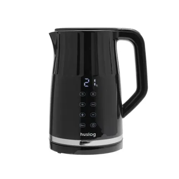 Huslog Rychlovarná konvice s LED displejem černá / Rychlovarná konvice / nerez / 1,7 l / 2200 W / Keep Warm (OWN000150)