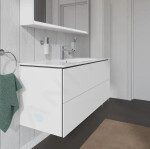 DURAVIT - L-Cube Umyvadlová skříňka 550x1220x481 mm, 2 zásuvky, bílá mat LC624301818