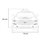 Mamido Dětské elektrické autíčko Ford Mustang GT červené