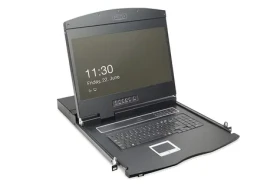Digitus KVM konzole 19" / Switch / 16 portů / TFT displej / touchpad / DE layout / 1U (DS-72211-3GE)