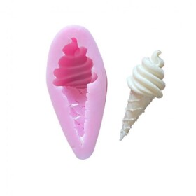 Cesil Silikonová forma Točená zmrzlina 2 3 x 7,5 cm
