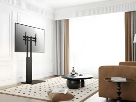 Equip 650615 černá / Podlahový stojan TV / 37"-75" / VESA 600x400 / nosnost 40 kg / výškové nastavení (650615)