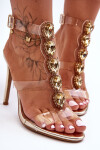 Vysoké Sandály Přezky D&A MR-16 Zlaté 40