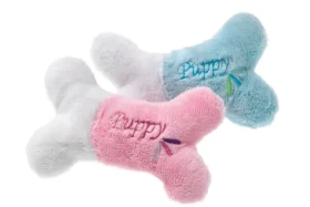 Karlie plyšová pískací kost Puppy / Hračka pro psy (KF-47957)