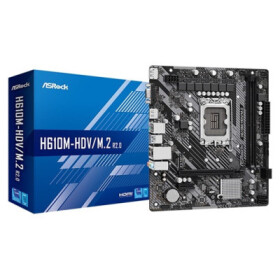 ASRock MB Sc LGA1700 H610M-HDV/M.2 R2.0, Intel H610, 2xDDR4, 1xDP, 1xHDMI, 1xVGA, mATX EDF_380890