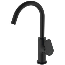 IDEAL STANDARD - Ceralife O Umyvadlová baterie s otočným výtokem a výpustí Click-Clack, hedvábná černá BE016XG