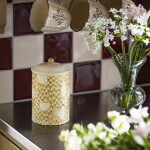 Strömshaga Plechová dóza Gullvi, žlutá barva, kov