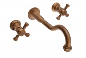 RAV Slezák - MORAVA RETRO - Umyvadlová baterie podomítková s tělesem, Stará mosaz (Bronz) MK331SM MK331SM