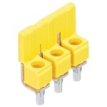 Weidmüller Z-series, Accessories, Cross-connector, For the terminals, No. of poles: 2 ZQV 2.5/2 1608860000-60 žlutá 60 ks