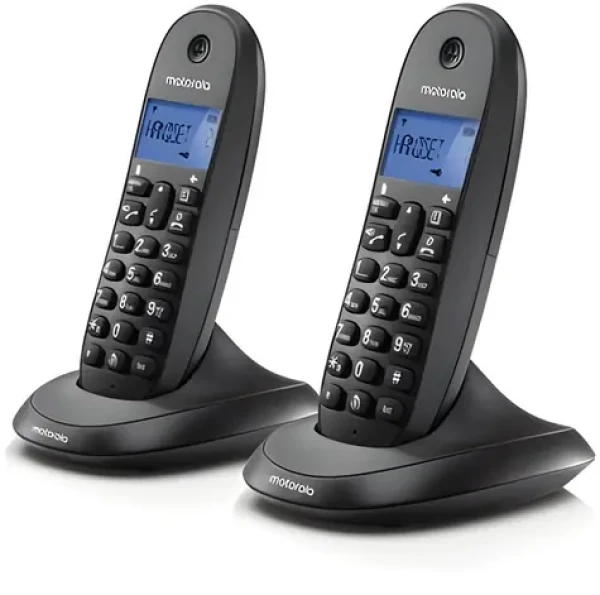 Motorola C1002CB+ Duo černá / Telefon / Blokování hovorů / Handsfree / Podsvícený displej (E07000K50B2AES(01))