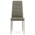 Jídelní židle, potah látka tmavé cappuccino, kov cappuccino matný lak