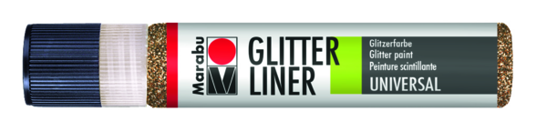 Glitter liner Marabu 25 ml - nugátová 540