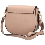 Módní dámská kožená crossbody kabelka Ingos, starorůžová