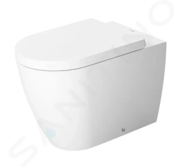 DURAVIT - ME by Starck Stojící WC, zadní odpad, s WonderGliss, bílá/matná bílá 21690926001