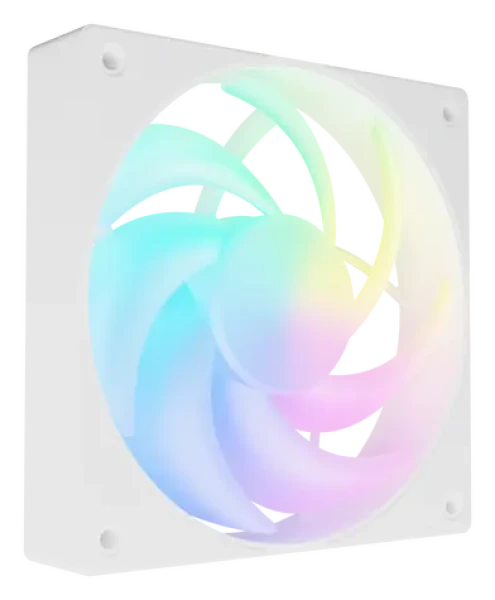 Fury SAI S12 bílá / Ventilátor / 120 mm / ARGB / PWM (NGF-2411)