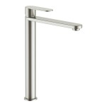RAV Slezák - Rio INOX - Umyvadlová vysoká baterie bez výpusti, Nikl kartáčovaná, Nikl - kartáčovaná, 3/8" RI130.0IN