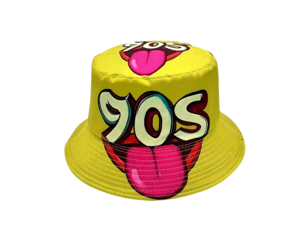 Dovoz Klobouk 90. léta Velikost: Žlutý s jazykem klobouk