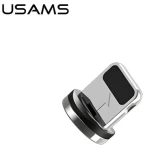 USAMS SJ157 stříbrná / Magnetický adaptér / Lightning / Bulk (SJ157USBTA)