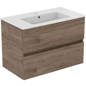 IDEAL STANDARD - Eurovit+ Skříňka s umyvadlem, 55x80x44 cm, 2 zásuvky, ořech R0574Y9