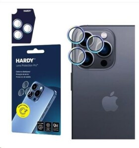 3mk HARDY Lens Protection Pro skla na fotoaparát pro Apple iPhone 15 Pro Rainbow (5903108574389)