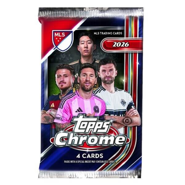 2026 Topps Chrome MLS Major League Soccer Hobby Balíček - fotbalové karty