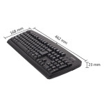 A4tech KB-720, tenká klávesnice, CZ/US, USB, Černá
