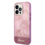 Pouzdro Guess PC/TPU Jungle iPhone 14 Plus růžové