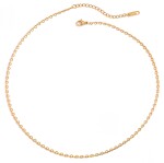 ELENYS Petite Chain – pozlacený náhrdelník 18K žluté zlato Délka: 40+5 cm / max. 45 cm