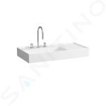 Laufen - Kartell Umyvadlo 900x460 mm, se 3 otvory pro baterii, SaphirKeramik, bílá H8103380001581