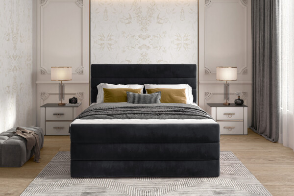 Boxspring Cande Rozměr: 160 x 200 cm, látka: Kronos 7