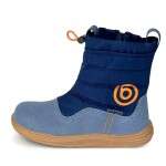 Chlapecké zimní barefoot boty s membránou Bugga RUBA Blue B00197-04 - 31