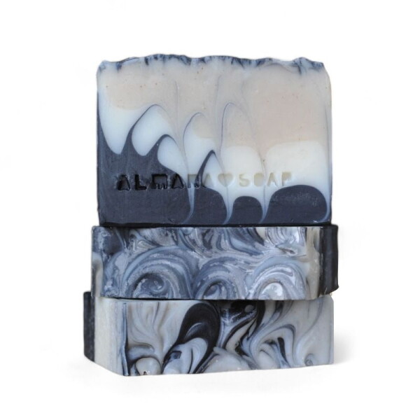 Almara Soap Přírodní mýdlo na vousy a vlasy Shave no More, černá barva