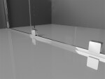 MEXEN/S - Velar Obdelníkový sprchový kout 110 x 85, transparent, chrom 871-110-085-01-01