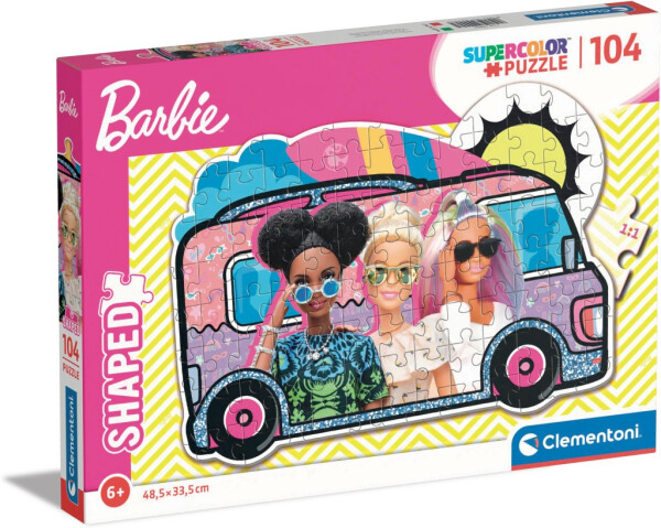 Obrysové puzzle 104 Barbie na výletě - Clementoni