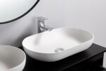 CERANO - Koupelnová skříňka Carole + deska pod umyvadlo Navira Slim - 18 mm - černá matná - 120x49,8x46 CER-476396