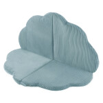 PLUSH NEST PLUSH NEST Plyšová hrací podložka ve tvaru květu 115 × 115 × 5 cm Prémiový manšestr modrá