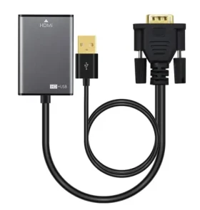 MicroConnect Active adaptér VGA (M) - HDMI (F) s USB napájením černá (VGAHDMI)