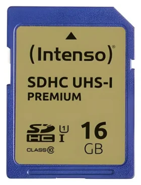 Intenso 16 GB / Paměťová karta SDHC / UHS-I / Class 10 / čtení až 45 MB/s / zápis až 10 MB/s (3421470)