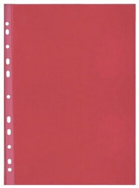 Prospektový obal A4 hladký, 50 mikronů, HERLITZ, 100ks - červený