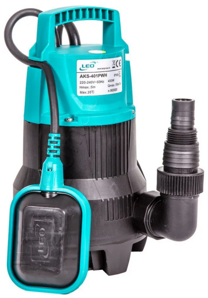 Leo AKS-401PWH, ponorné čerpadlo, 230V 0,4kW, kabel 10m