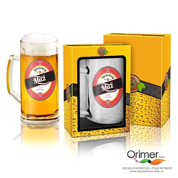 Ptakoviny.cz Půllitr - Opravdový muž