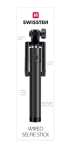 SWISSTEN WIRED Selfie Stick černá