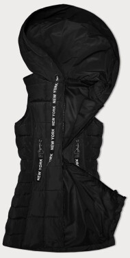 Černá dámská vesta s kapucí S'West (B8226-1) odstíny černé 54